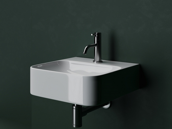 Умывальник CERAMICANOVA AURA с 1 отверстием для смесителя, без перелива CN2005