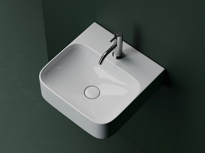 Умывальник CERAMICANOVA AURA с 1 отверстием для смесителя, без перелива CN2005
