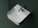 Умывальник CERAMICANOVA AURA с 1 отверстием для смесителя, без перелива CN2005