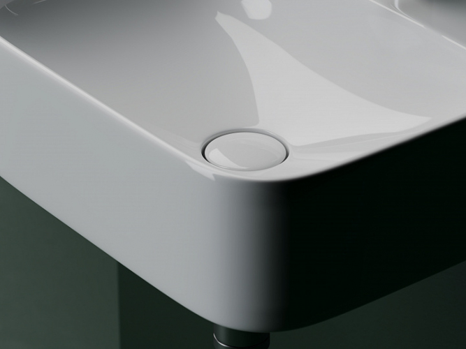 Умывальник CERAMICANOVA AURA с 1 отверстием для смесителя, без перелива CN2005