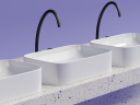 Умывальник CERAMICANOVA Element чаша накладная прямоугольная CN6053