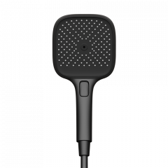 Душевая лейка SANCOS Nok square, кнопочное управление, 125x125 мм, 3 режима, цвет черный матовый, SC6002MB