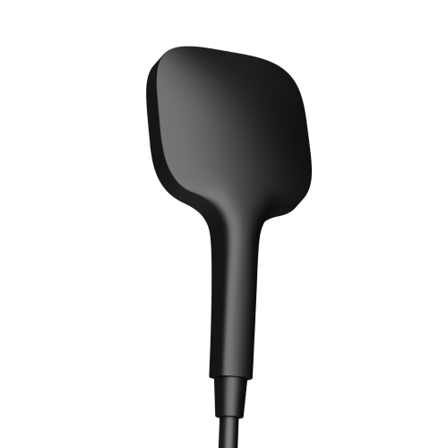 Душевая лейка SANCOS Nok square, кнопочное управление, 125x125 мм, 3 режима, цвет черный матовый, SC6002MB