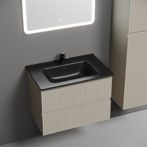 Тумба подвесная SANCOS Snob R 690х445х500, c двумя ящиками оснащенными доводчиками, Beige Soft ,SNR70CE