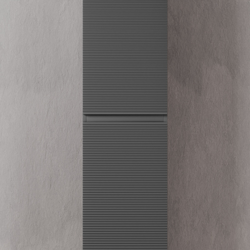 Шкаф-пенал SANCOS Folk подвесной, Grey soft 350х350х1650 мм, PFL35GS