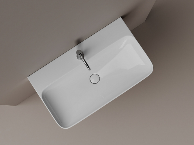 Умывальник CERAMICANOVA AURA с 1 отверстием для смесителя, без перелива CN2006