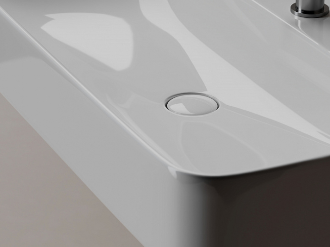 Умывальник CERAMICANOVA AURA с 1 отверстием для смесителя, без перелива CN2006
