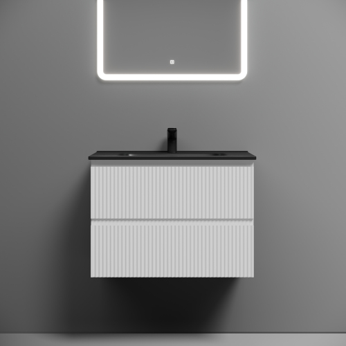 Тумба подвесная SANCOS Snob R 690х445х500, c двумя ящиками оснащенными доводчиками, Bianco,SNR70W