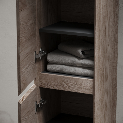 Шкаф-пенал SANCOS Marmi 1.0 подвесной, дуб галифакс натуральный 350х300х1600, PMR35EG