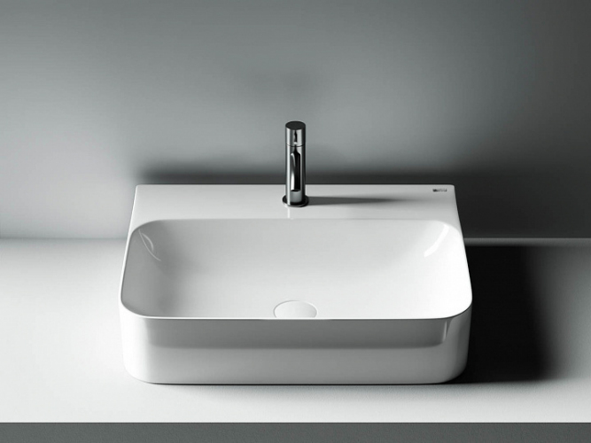 Умывальник CERAMICANOVA AURA с одним отверстием для смесителя CN2001