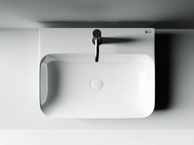 Умывальник CERAMICANOVA AURA с одним отверстием для смесителя CN2001