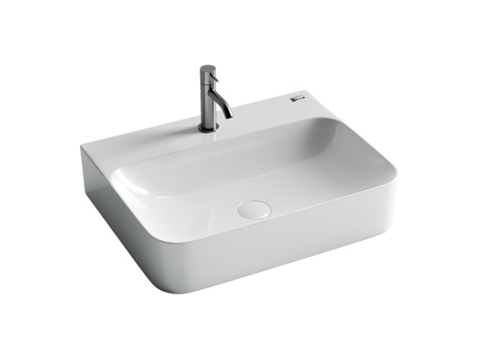 Умывальник CERAMICANOVA AURA с одним отверстием для смесителя CN2001