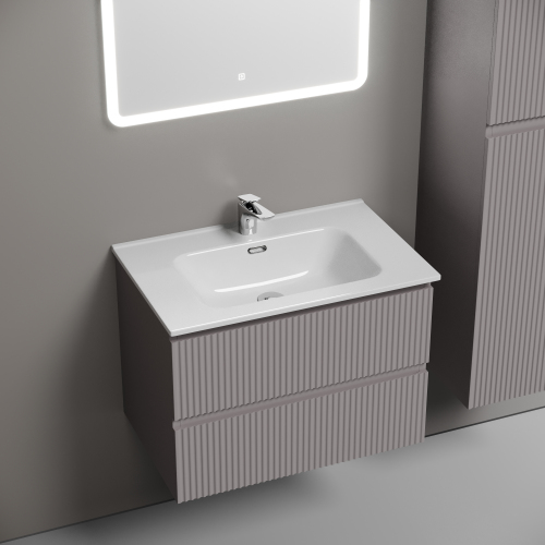 Тумба подвесная SANCOS Snob R 690х445х500, c двумя ящиками оснащенными доводчиками, Doha Soft,SNR70SM