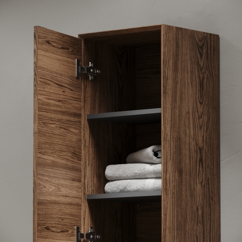 Шкаф-пенал SANCOS Marmi 1.0 подвесной, дуб чарльстон 350х300х1600, PMR35ECH