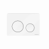 Кнопка смыва Balance, клавиши Circle, цвет белый глянцевый, CN12-001W
