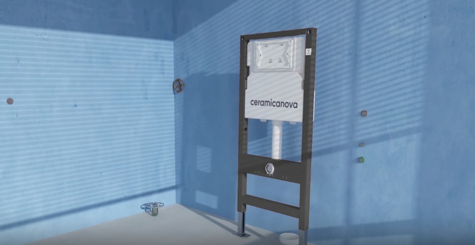 Кнопка смыва Balance, клавиши Circle, цвет белый глянцевый, CN12-001W