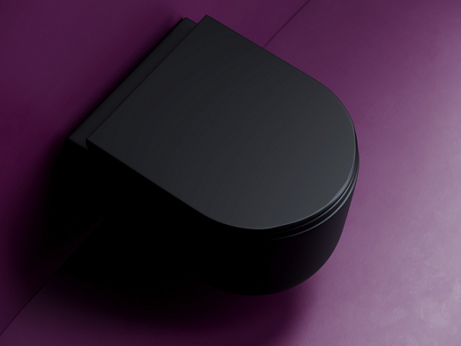 Подвесной унитаз CERAMICANOVA Ulma Торнадо безободковый CN4006TMB