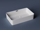 Умывальник CERAMICANOVA Element чаша накладная прямоугольная со сливом переливом CN5025