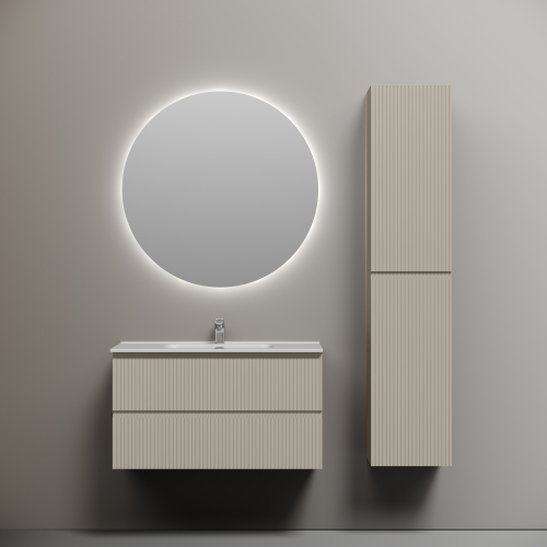 Тумба подвесная SANCOS Snob R 890х445х500, c двумя ящиками оснащенными доводчиками, Beige Soft ,SNR90CE