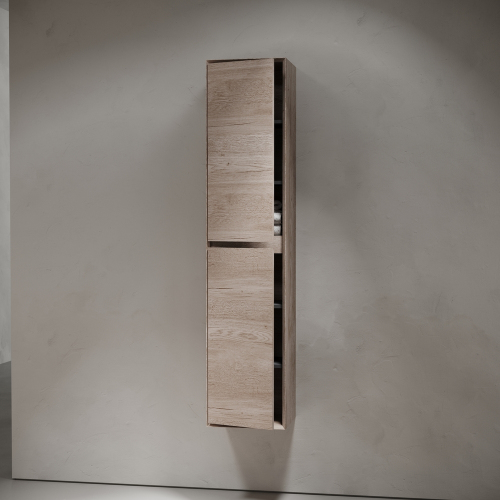 Шкаф-пенал SANCOS Marmi 2.0 подвесной, дуб галифакс натуральный 350х300х1600, PMR35EG