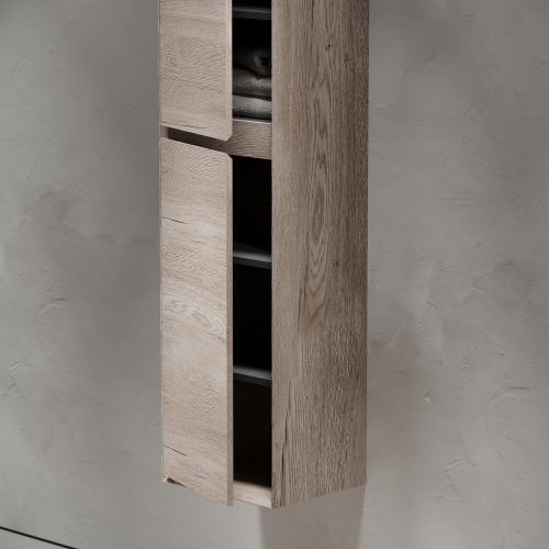 Шкаф-пенал SANCOS Marmi 2.0 подвесной, дуб галифакс натуральный 350х300х1600, PMR35EG