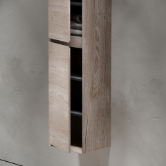 Шкаф-пенал SANCOS Marmi 2.0 подвесной, дуб галифакс натуральный 350х300х1600, PMR35EG