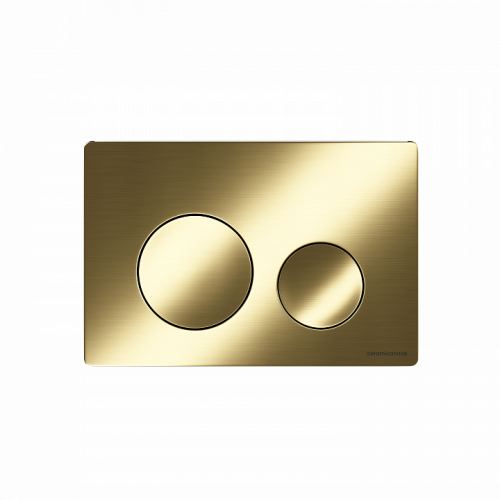 Кнопка смыва Balance, клавиши Circle, цвет брашированное золото, CN12-001BG