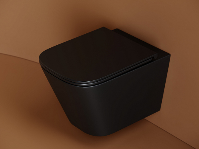 Подвесной унитаз CERAMICANOVA Union безободковый, смыв торнадо CN4009TMB