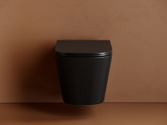 Подвесной унитаз CERAMICANOVA Union безободковый, смыв торнадо CN4009TMB