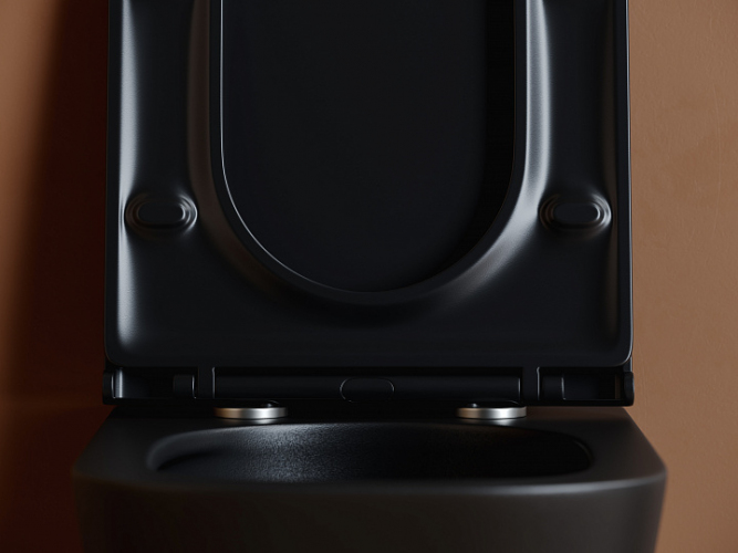 Подвесной унитаз CERAMICANOVA Union безободковый, смыв торнадо CN4009TMB