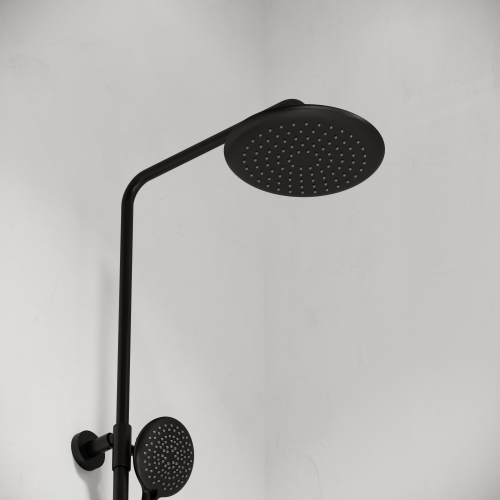 Душевая система Sancos Game с термостатом черный матовый,SC3001LMB