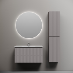 Тумба подвесная SANCOS Snob R 890х445х500, c двумя ящиками оснащенными доводчиками, Doha Soft,SNR90SM