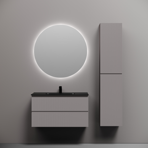 Тумба подвесная SANCOS Snob R 890х445х500, c двумя ящиками оснащенными доводчиками, Doha Soft,SNR90SM