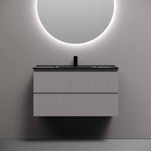 Тумба подвесная SANCOS Snob R 890х445х500, c двумя ящиками оснащенными доводчиками, Doha Soft,SNR90SM