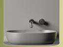Умывальник CERAMICANOVA Element чаша накладная овальная (цвет Антрацит Матовый) CN6047MH