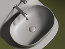 Умывальник CERAMICANOVA Element чаша накладная овальная (цвет Антрацит Матовый) CN6047MH