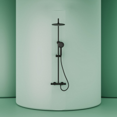 Душевая система Sancos Game с термостатом черный,SC3002MB