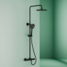 Душевая система Sancos Game с термостатом черный,SC3002MB