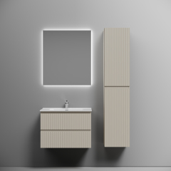 Тумба подвесная SANCOS Snob T 690х445х500, c двумя ящиками оснащенными доводчиками, Beige Soft ,SNT70CE