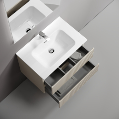 Тумба подвесная SANCOS Snob T 690х445х500, c двумя ящиками оснащенными доводчиками, Beige Soft ,SNT70CE