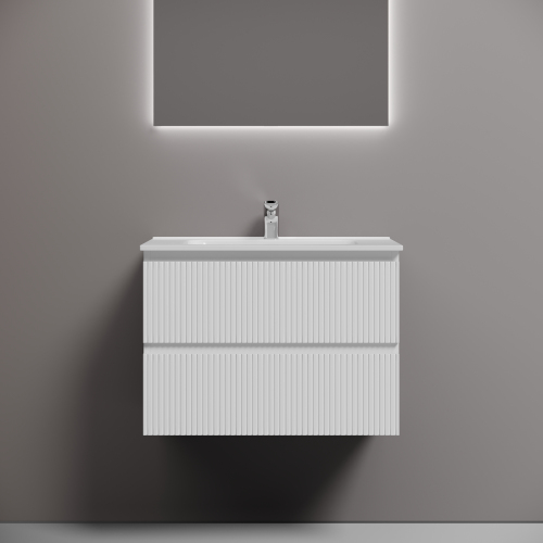 Тумба подвесная SANCOS Snob T 690х445х500, c двумя ящиками оснащенными доводчиками, Bianco,SNT70W