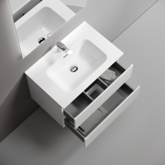 Тумба подвесная SANCOS Snob T 690х445х500, c двумя ящиками оснащенными доводчиками, Bianco,SNT70W