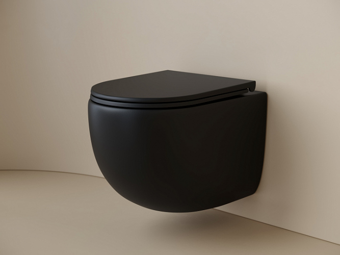 Подвесной унитаз CERAMICANOVA UP безободковый, смыв Торнадо CN4007MB