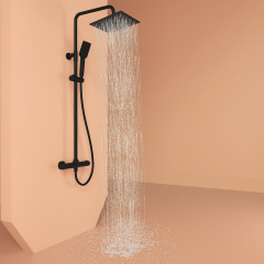 Душевая система Sancos Kanedo с термостатом черный матовый,SC7100MB