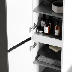 Шкаф-пенал SANCOS Snob R подвесной, Bianco 350х350х1650, PSNR35W