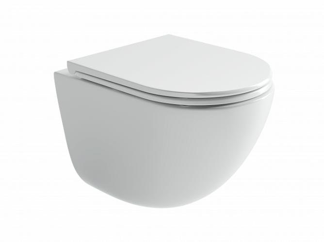 Подвесной унитаз CERAMICANOVA Vogue Торнадо безободковый CN4008T