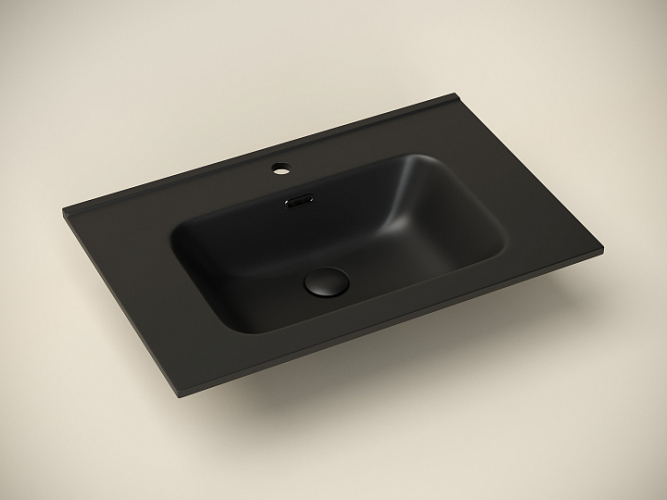 Умывальник CERAMICANOVA Element накладной прямоугольный (цвет Черный Матовый) CN7007MB