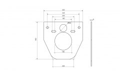 Шумоизоляционная панель для инсталляции, CN1000