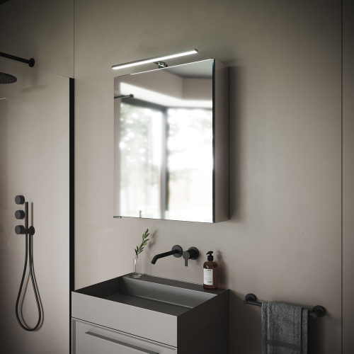 Зеркальный шкаф SANCOS Hilton с LED подсветкой 600x148х740, Z600