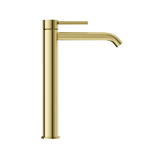 Смеситель для раковины SANCOS высокий Etna, брашированное золото, PVD покрытие, SC9002BG